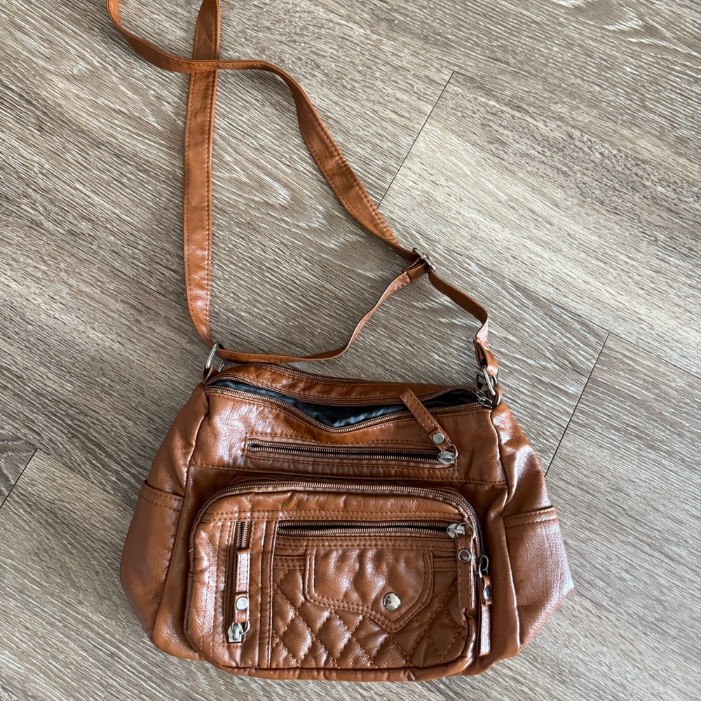 Source Unknown Brown Crossbody Bag